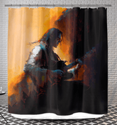 Classical Crescendo Bathroom Curtain - Beyond T-shirts